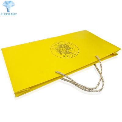 Sacos inferiores lisos feitos a mão do presente do ouro com carimbo quente dos punhos