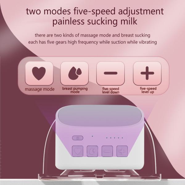 OEM 24mm Electric Breast Pump Bottles Milk Extractor Double Suction Baby Feeder Massage