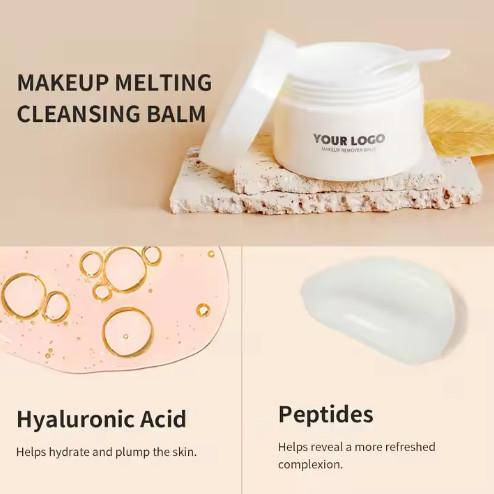 Vente en gros de crème de nettoyage en profondeur Balsame de nettoyage pour démaquillant Démaquillant pour soins de la peau Naturel Balsame de démaquillant pour le visage