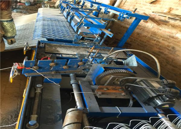 Easy Operation Chain Link Wire Machine , Chain Link Fence Making Machine