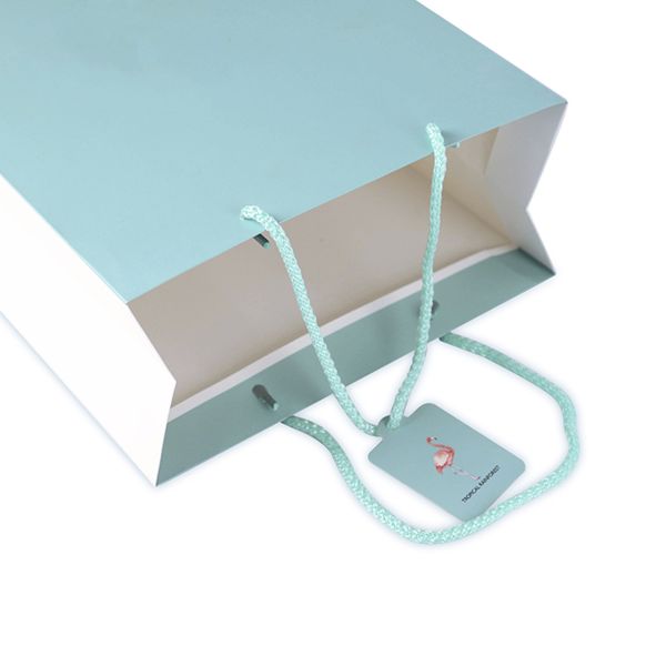 Custom Logo Kid Gift Branded Paper Bags Cute Animal Cartoon Printed