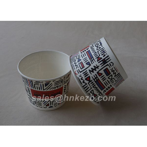 Unfolded 12oz Disposable Paper Cups Single / Double / Ripple Wall For Ice Cream