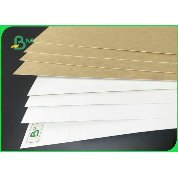 250GSM 325GSM FDA Safe White Face Kraft Board For Fast Food Packing