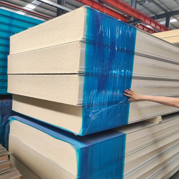 Панель холодильной комнаты холодильника цветная сталь / нержавеющая сталь PU сэндвич панель