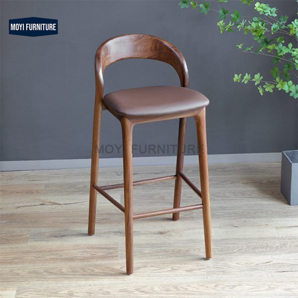 Arc Upholstered Bar Chair