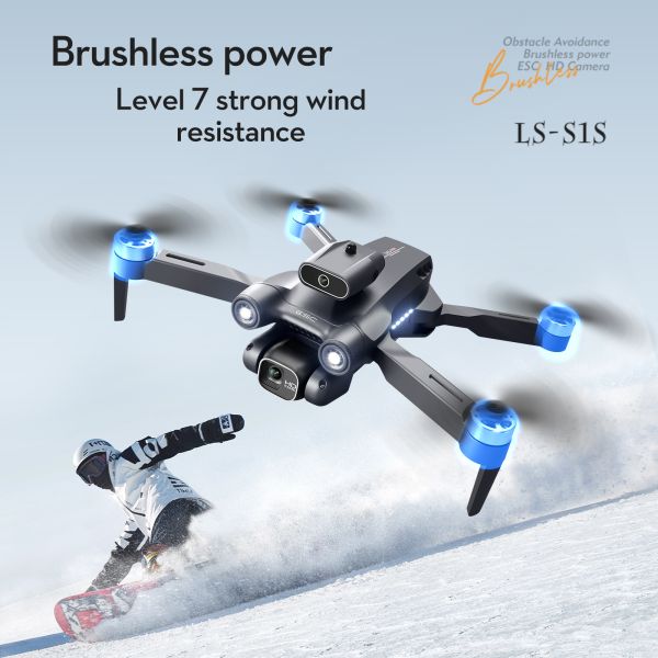 New Brushless Motor Drone Mini 8K HD Camera Obstacle Avoidance S1S Mini Professional Drone