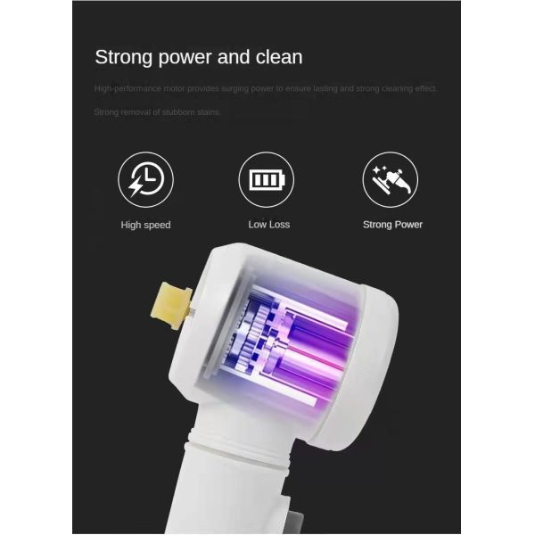 USB Rechargeable Kitchen Dishwashing Brush for Household Cleaning of Sink and Bathtub