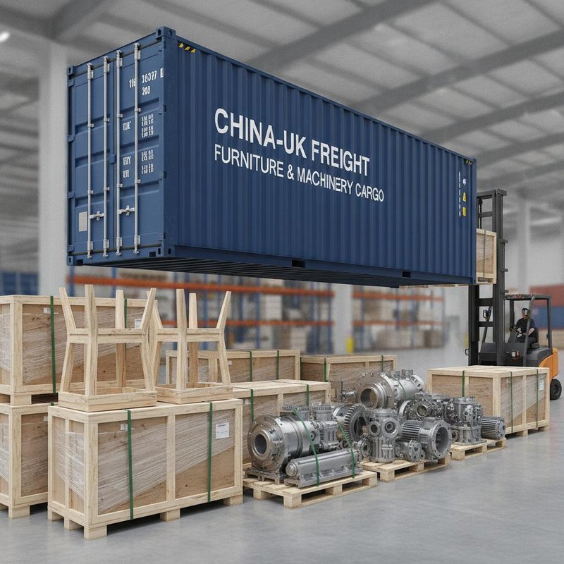 china-to-uk-freight-forwarder-fcl-furniture-machinery-cargo