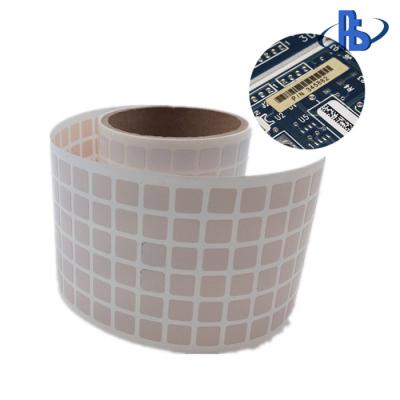 Custom High Temperature Barcode Labels , Matte / Glossy White PI Label