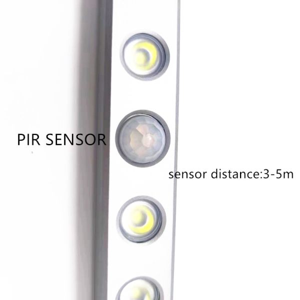 CE Certified 8 LED PIR Motion Sensor Mini Cabinet Light for Indoor Night Lighting Hotel