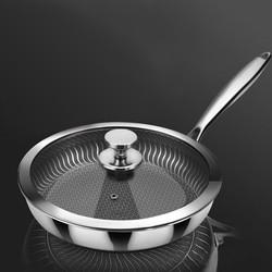 New Arrival Kitchen Cooking Frying Pan Frypan Non Stick Honeycomb 18/8 304 Stainless Steel Fry Pan