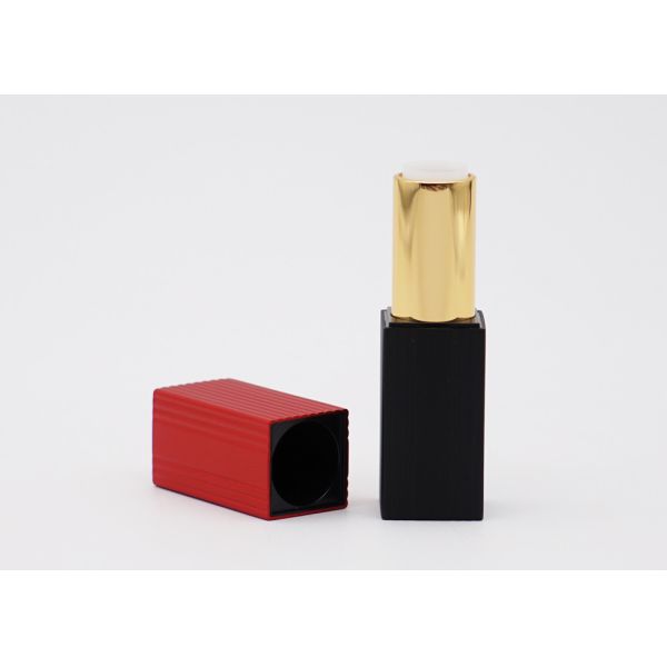 Magnet Cap Square Shaped Rubber Empty Lipstick Tube Case