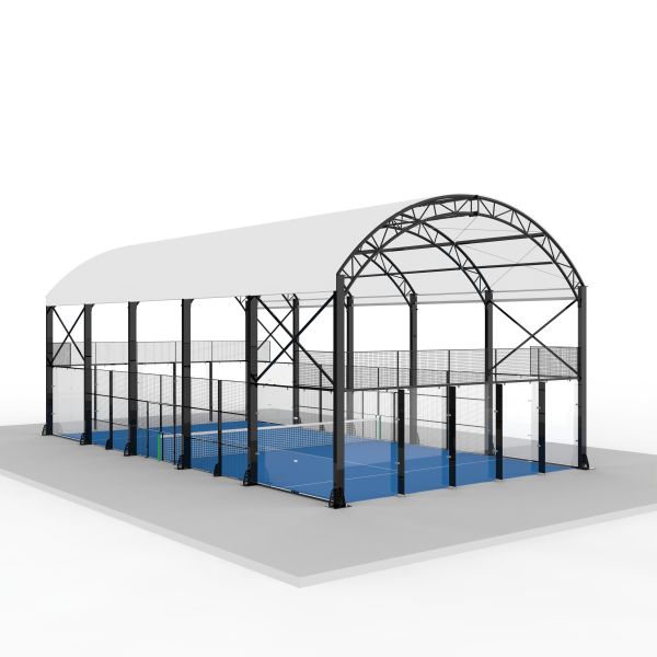 Waterproof Panoramic Padel Court Canopy: Outdoor Sport Court With Independent Roof Structure