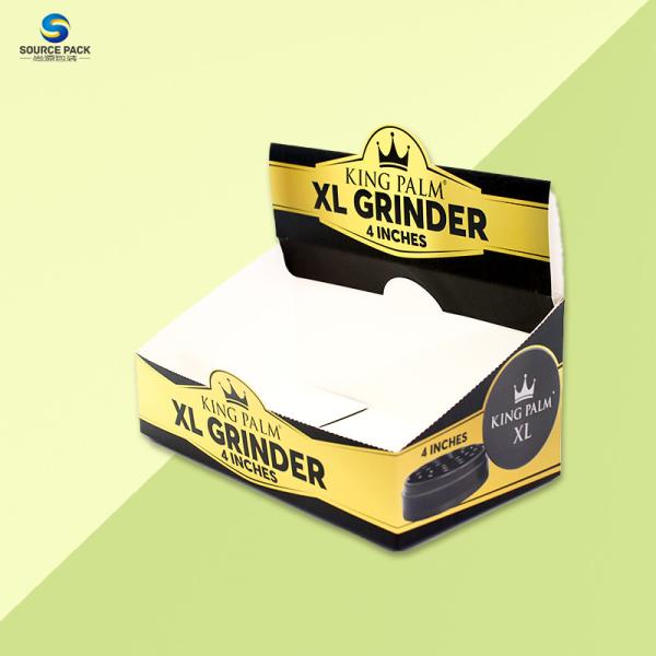 Customizable Weed Herb Grinder Packaging Box Display 350-400g White Cardboard