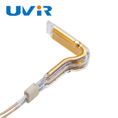 L-образная золотая галогенная нагревательная трубка 150-6000 Вт Промышленная инфракрасная лампа