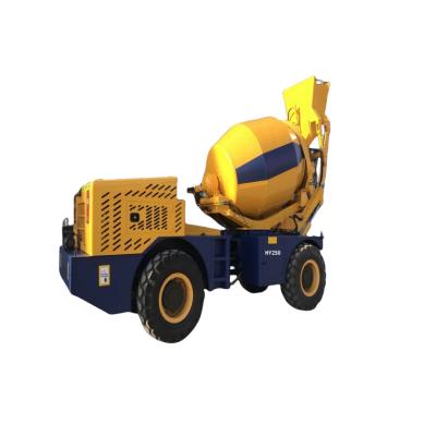 HY-260 Self Loading Concrete Mixer 2.5 Cubic With Yunnei 76kw Engine