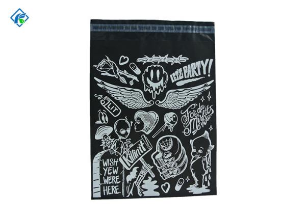 10x13 2.5 mil Strong Adhesive Custom Black Poly Mailers Mailing Bags Poly Bags