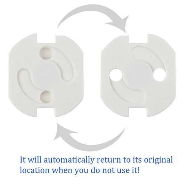 EU Standard Child Safety Outlet Covers Baby Protection Electric Socket Cover Protectors