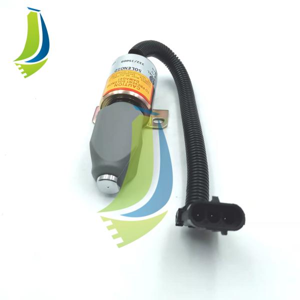 332/35060 de válvula de solenoide do combustível 24V para JS330 JZ140 JS240 JS260 33235060 de alta qualidade