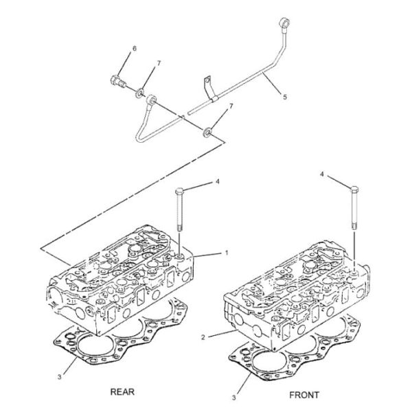A gaxeta principal 222-8331 de cilindro de 3066 motores para a máquina escavadora de parte 320C 318C 320D 323D