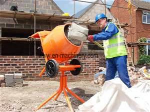 Diesel Electric Motor/Gasoline Portable Mini Concrete Mixer with 260L Charging Capacity