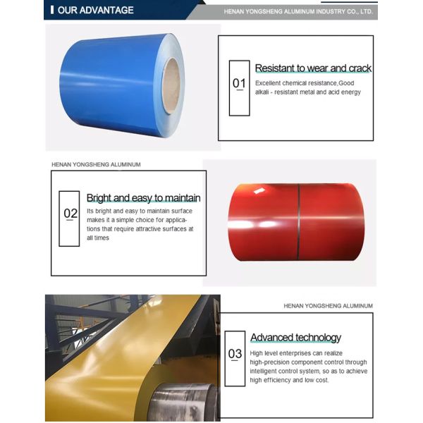 1000 3000 series outdoor architectural color aluminum coils, color lasts for ten years, lightweight and environmentally friendly