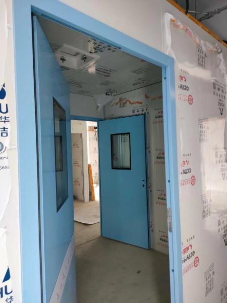 Single Opening Medical Cleanroom Door Hospital Room Steel Door Customizable Size