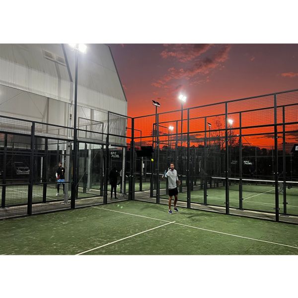 Indoor Padel Courts / Pro Padel Courts Artificial Turf Court Black Red Yellow Green Custom Tennis Court IE60502 Standard