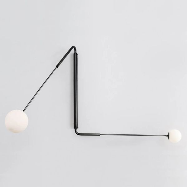 インダストリアル風レトロウォールランプ ロングロッド ロッカーアーム 読書用 フラッター 三つスイングアーム ウォールスコンス