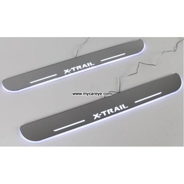 Nissan X-Trail car pedal set LED lights pedal car step Moving door scuff