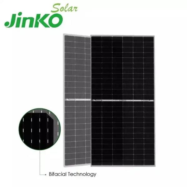 N-Type Bifacial PV Module Solar Panels Jinko Tiger Neo JKM605-625N-78HL4-BDV 156 Cells 610W