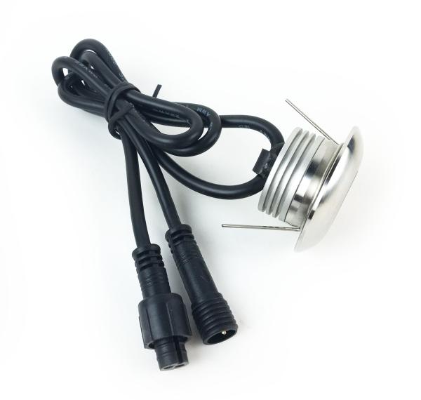 Rcessed 1W Mini LED Footlight IP67 Waterproof DC12V Waterproof IP67 Outdoor Garden landscape lighting