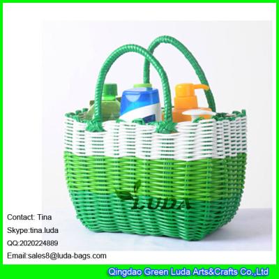 LUDA elegant pp women beach bag small waterproof basket for washroom