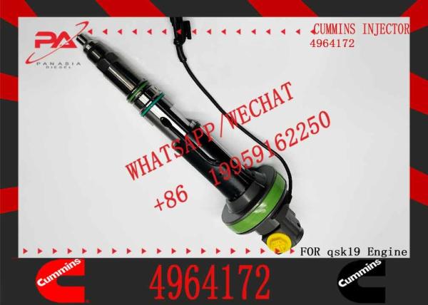Auténtica inyector de motor de Cummins usado boquilla 4964172 & 4955526 para QSK38 QSK50 QSK19 6 meses de garantía reparación de maquinaria
