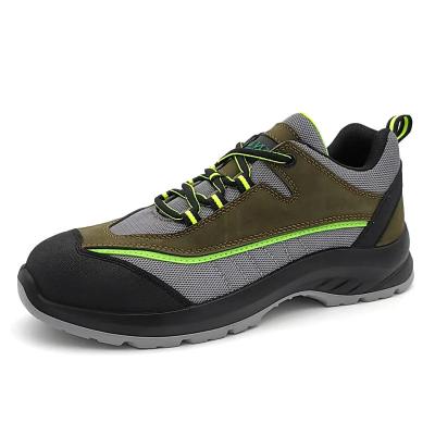 Waterproof Composite Toe Genuine Leather Safety Shoes Low Cut Casual Work Shoes