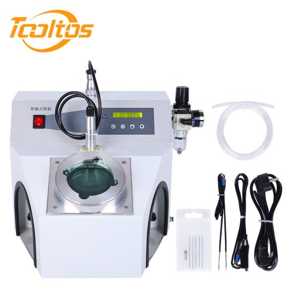 Tooltos 150A Argon Pulse Intelligent Jewelry Spot Welding Machine Welder For Precise Soldering With Magnifier