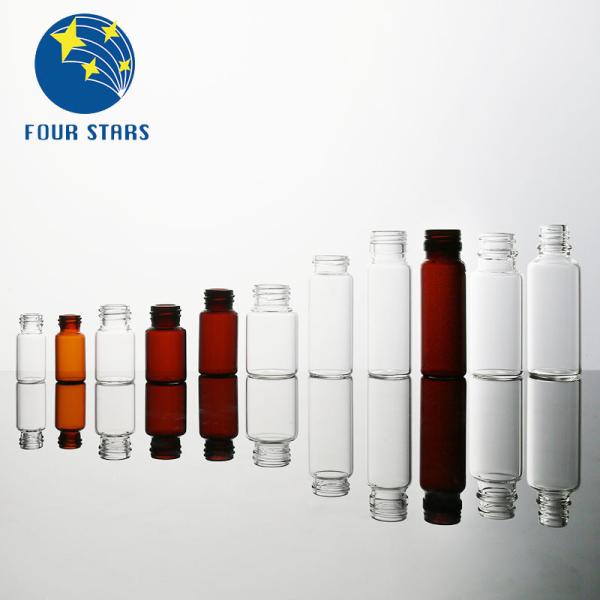 Clear Amber Pharmaceutical 30ml Glass Vials Small Screw Neck Vials With Plastic Cap