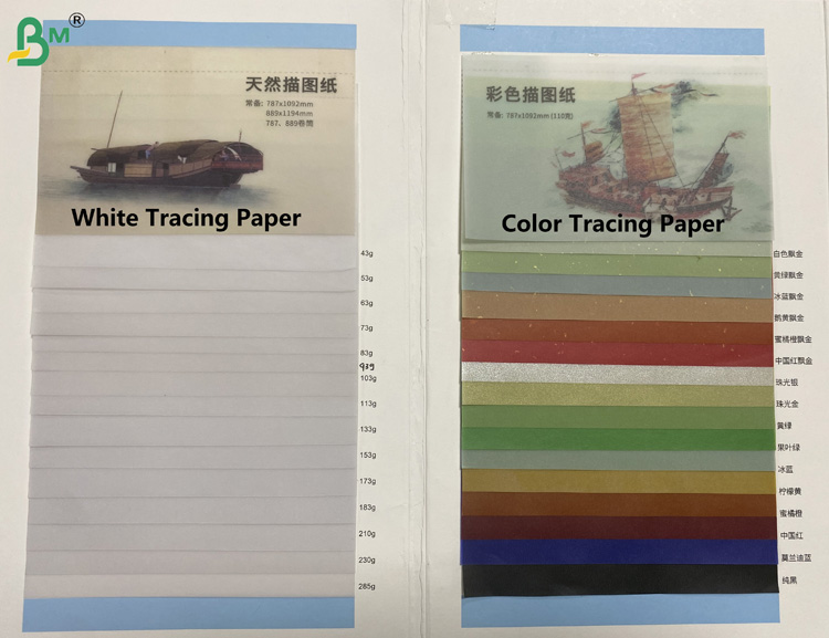 110gsm Color Tracing Paper 787mm By 1092mm Semi-Translucent Pearlized Gold Sliver Paper 110 грамм бумага для цвета 787 мм на 1092 мм полупрозрачная жемчужная золотая бумага