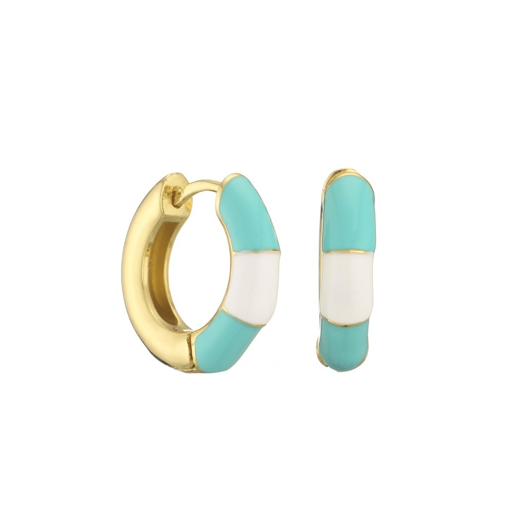 Микро- капая серьги золота камня циркона Diy OEM серьги масла