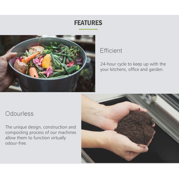 SS304 200kg/Day Microbial Organic Waste Recycling Fertilizer Compost Machine