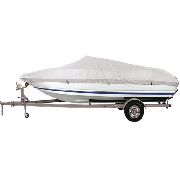 Trailerable Waterproof Boat Cover 150D Silver - Coated Oxford Material