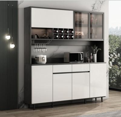 Pure White Glass Door Modern Storage Cupboard Playwood Home Furniture Lacquer Finished
