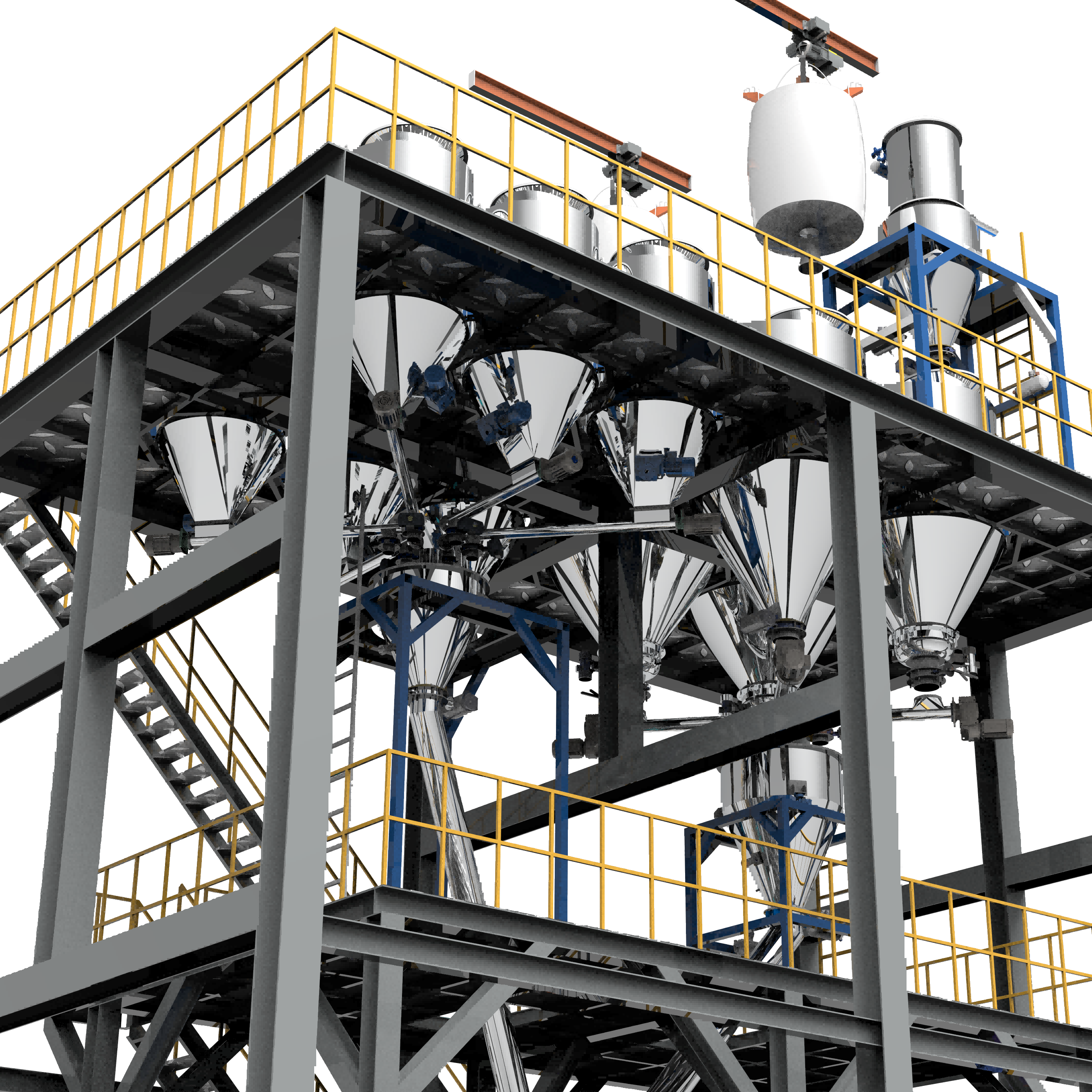Automatic Weighing And Dosing Equipment 1500kg/H For PVC Compound Production Line
