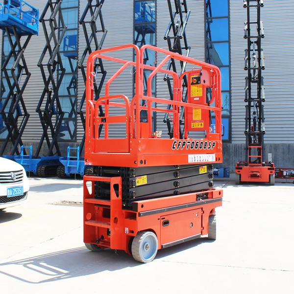 Auto-propulsão Trabalho aéreo elétrico Elevador móvel de tesoura 4m 6m 8m Altura Com certificação CE