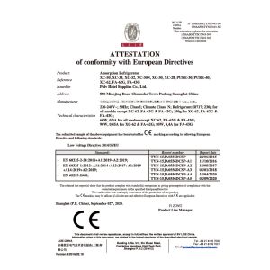 Shanghai PULV Hotel Supplies Co;Ltd Сертификации