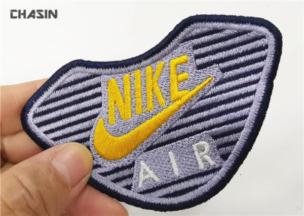 OEM / ODM Embroidery Shoes Brand Name Sew On Patches And High Quality