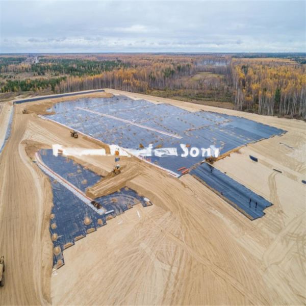 1 мм HDPE Геомембрана Рыбная прудовая подкладка водонепроницаемая прудовая подкладка 0,5 мм Черная Белая Зеленая Голубая