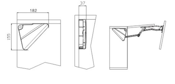 Double Buffering Folding Soft Close Lid Support Gp305 With Spray Painted