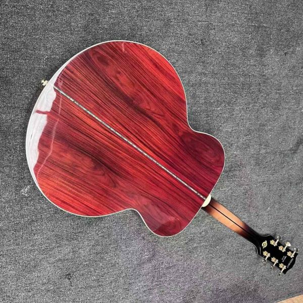 Custom BOB DYLAN GIBSON Style SJ 200 Acoustic Guitar in Sunburst with Cocobolo Back Side