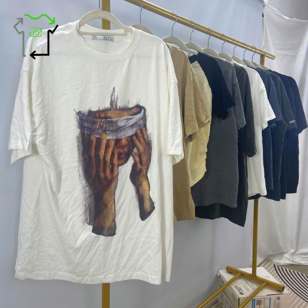 Mixed Styles Used Short Sleeve Second Hand Men Women Cotton T Shirt In Bales